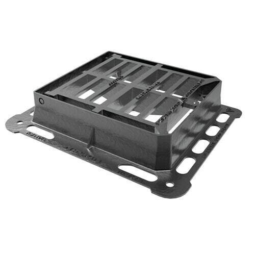 Wrekin Tri-Star Ductile Iron Gully Grate 430mm x 370mm x 150mm - D400 Wrekin Tri-Star Ductile Iron Gully Grate 430mm x 370mm x 150mm - D400