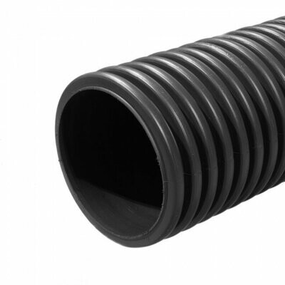150mm Solid Twinwall Pipe x 6mtr P/E