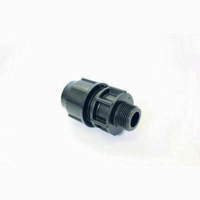 32MM X 1 32MM X 1" MALE BSP PURITON 2 MECHANICAL COMPRESSION FITTING C/W PIPE INSERT