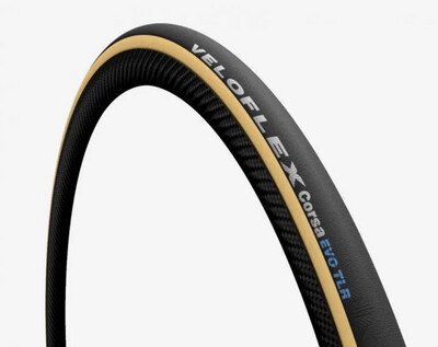 Veloflex Corsa EVO TLR Gum Sidewall tyre – 28mm