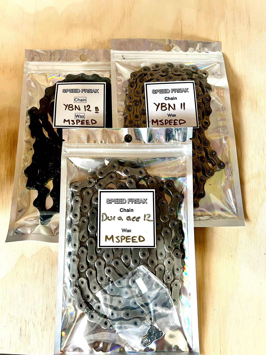 Cleaned and waxed chains MSW/Silca