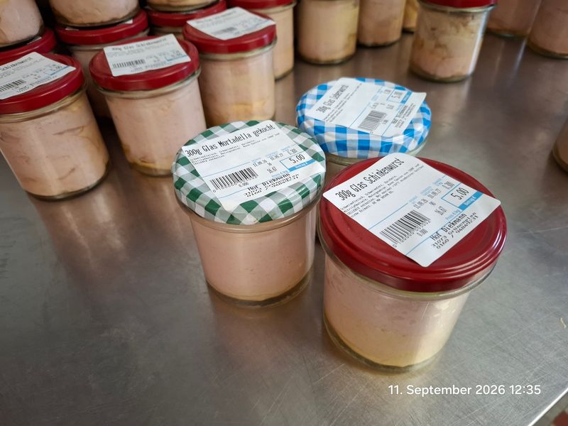 Mortadella im 300g Glas Mortadella im 300g Glas