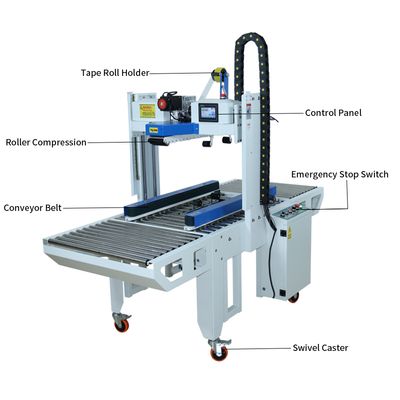 New Generation Roller Automatic Carton Sealer | Side Belt Driven | Auto Adjust for Random Box Sizes