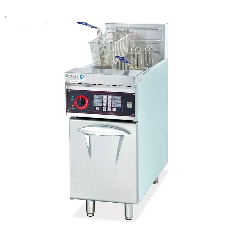 Commercial Electric Deep Fryer with Timer 1-Tank 2-Basket DF-26A