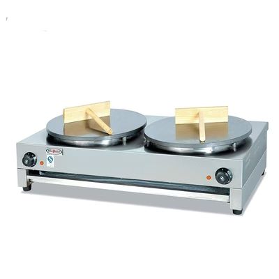 ​Stainless Steel Electric Double Crepe Maker with Timer – Model DE-2 (CE Certified)
