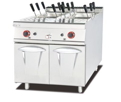 ​Stainless Steel Gas Spaghetti Cooker with Cabinet – Model GH-988C (6 Baskets, Safety Devices)
