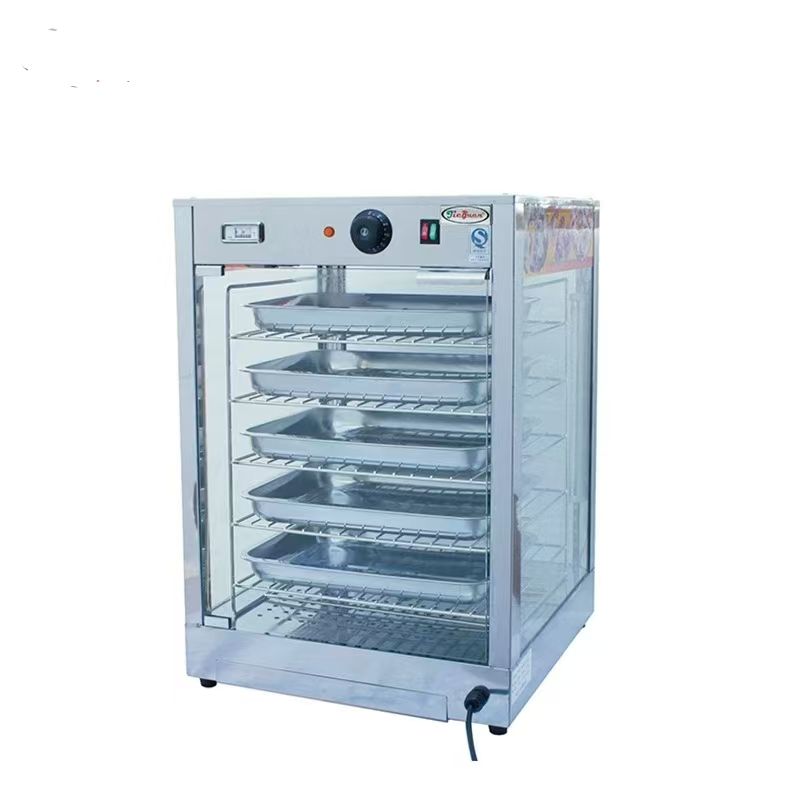 Electric Pizza Warmer DH-E1X (CE Certified) – 5-Pan Digital Display with Glass Door