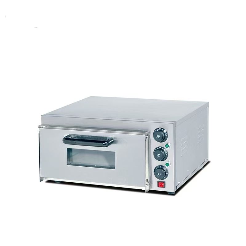 Electric Pizza Oven EB-1M (CE Certified) – Compact Single-Layer Oven with Ceramic Stone and Tempered Glass Window