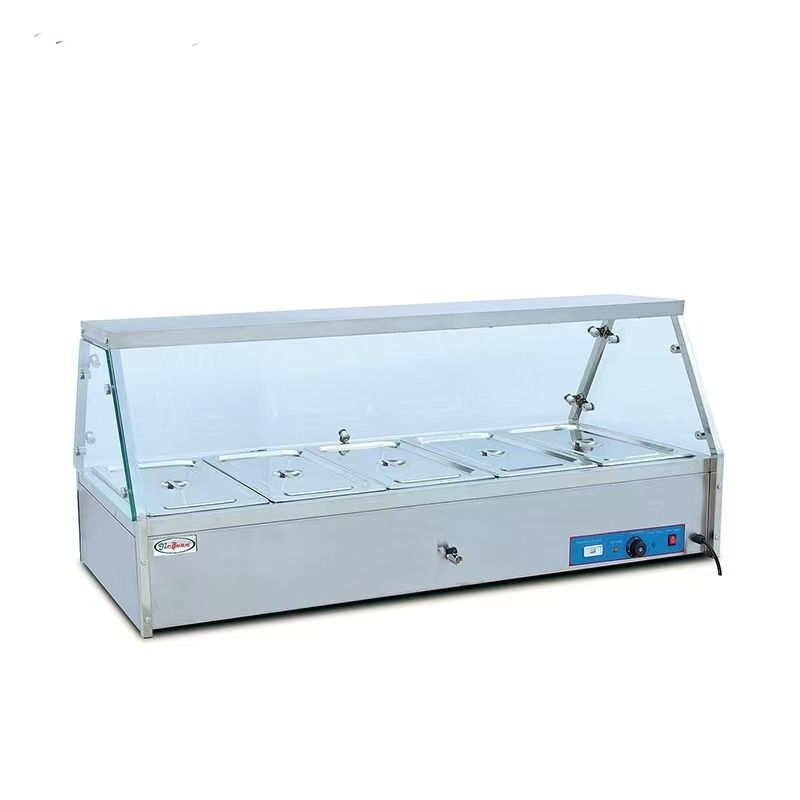 ​Countertop Bain Marie Display with 5 GN 1/1 Pans Model EH-1*5 – CE Certified