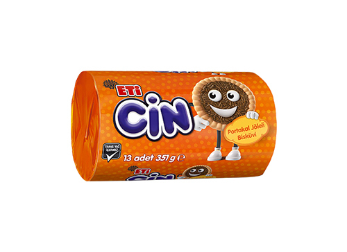 Eti Cin Portakalli / Cookies With Orange Cream - 351 Gr