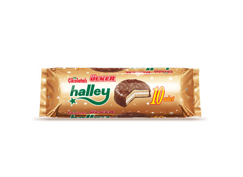 Ulker Halley / Chocolate Cookies w/Marshmallow - 10 Pack / 300 Gr