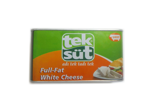 Teksut Tam Yagli KOYUN Beyaz Peyniri / Full Fat SHEEP Feta Cheese - 1 Kg / Tin