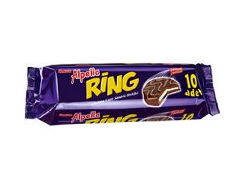Ulker Alpella Ring Chocolate Wafer - 300 Gr / 10 Pieces