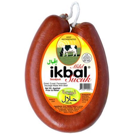 Ikbal Kangal Sucuk Acisiz/ Ring Sucuk Mild- 16/10 Oz - (%100 Halal)