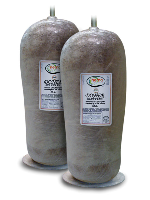Nema CHICKEN DONER (SHAWURMA) CONE #20 - 2/20 LB