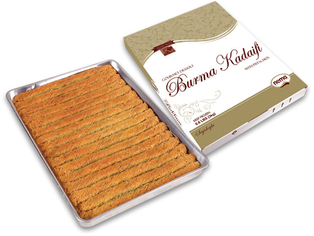 Seyidoglu Frozen BURMA KADAIFI WITH PISTACHIOS 6/6.6 lb