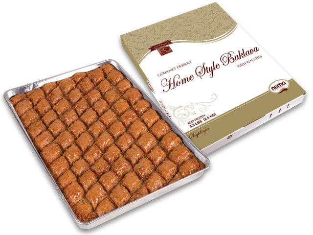 Seyidoglu Frozen HOME STYLE BAKLAVA WITH WALNUTS 6/5.5lb