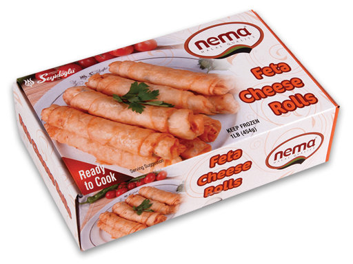 Seyidoglu Frozen FETA CHEESE ROLLS - SIGARA BOREK 25/ 1lb