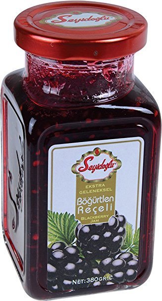 SEYIDOGLU BLACKBERRY JAM - GLASS JAR 12/380 GR