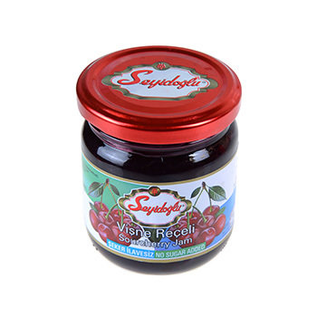 SEYIDOGLU DIABETIC SOURCHERRY JAM GLASS JAR 12/240 GR