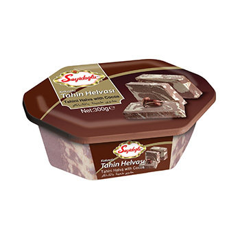 SEYIDOGLU SESAME OIL HALVAH  WITH COCOA - PLASTIC 12/300 GR