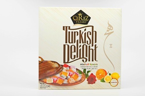 Rose Lemon Orange Flavored Turkish Delight 400g