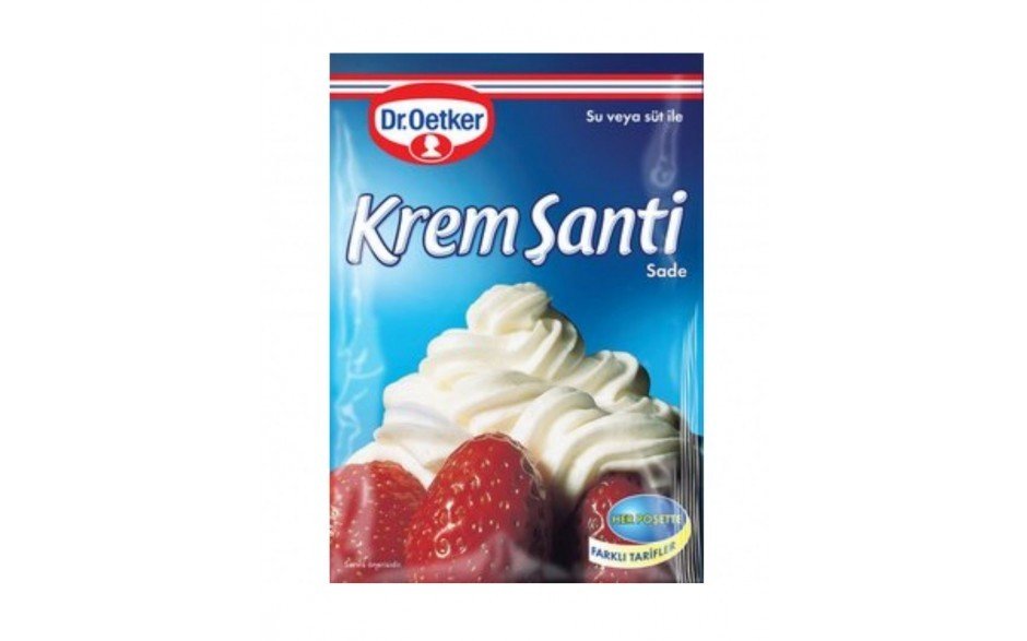 Dr.Oetker Krem Santi Cikolatali / Whipped Cream w/Chocolate - 80 Gr