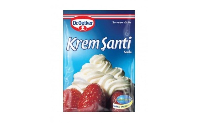 Dr.Oetker Krem Santi Cikolatali / Whipped Cream w/Chocolate - 80 Gr