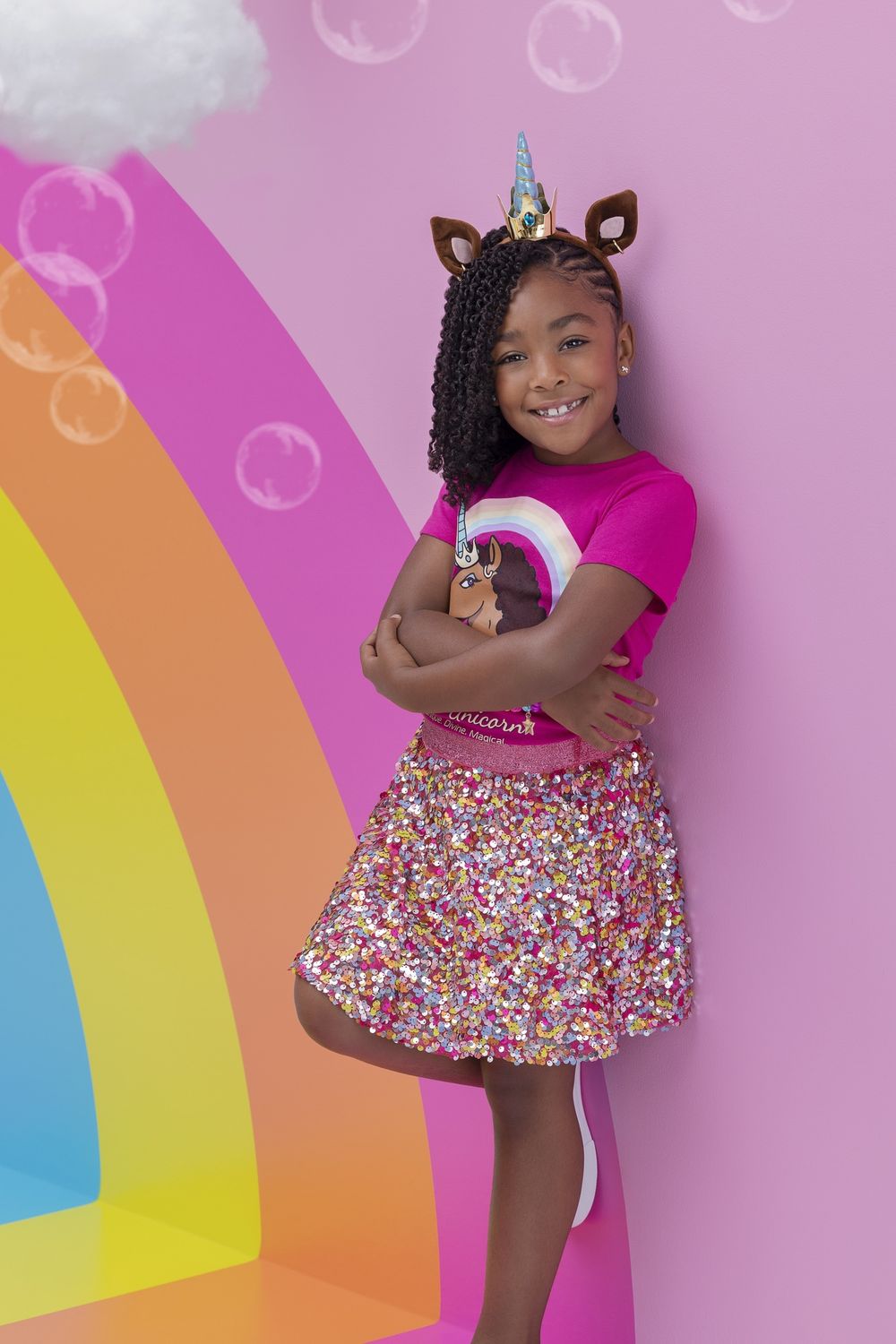 AFRO UNICORN LIGHT UP BOW