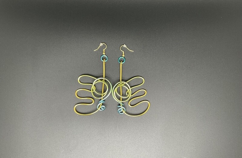 Abstract Wings Wire Earrings