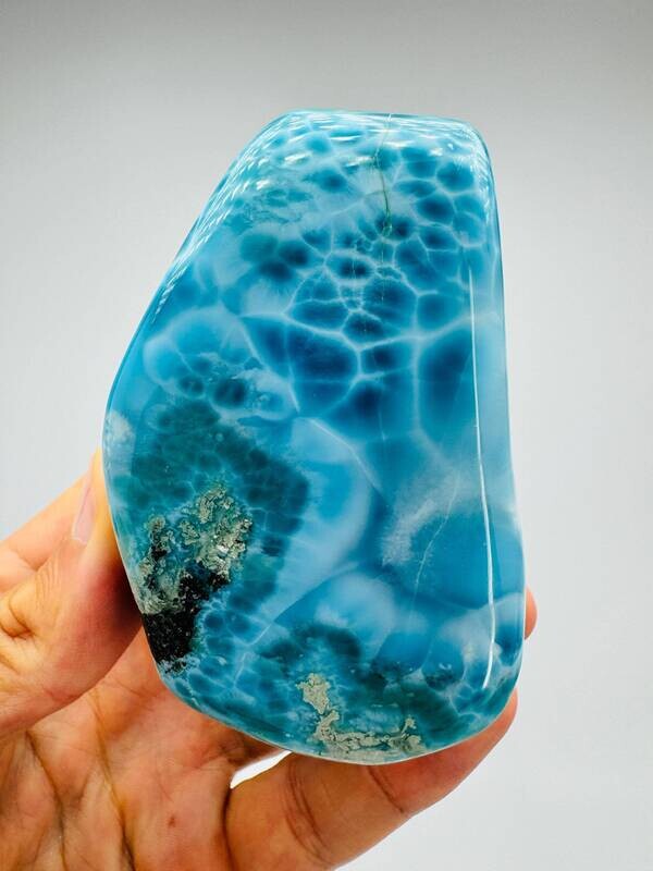 Rare* Super Blue Larimar Block,AAA Larimar,Meditation stone,Larimar stone,Natural Larimar,Healing stone,Dominican Larimar