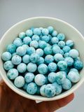 Beautiful Larimar 16-18mm Spheres,AAA Larimar,AA Larimar,Natural Larimar,Healing and Protection stone,Larimar Sphere