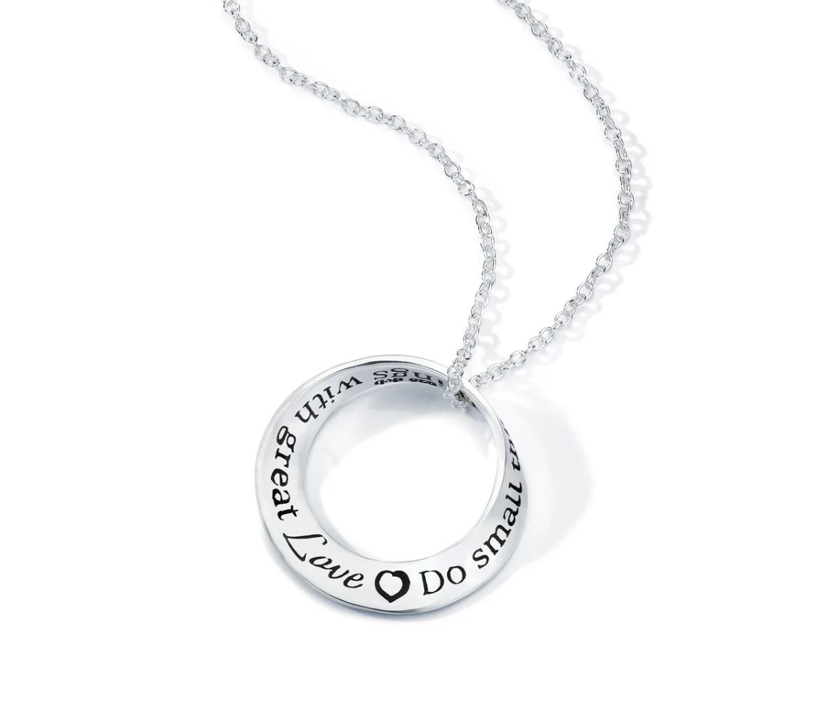 Do Small Things With Great Love Mobius Necklace