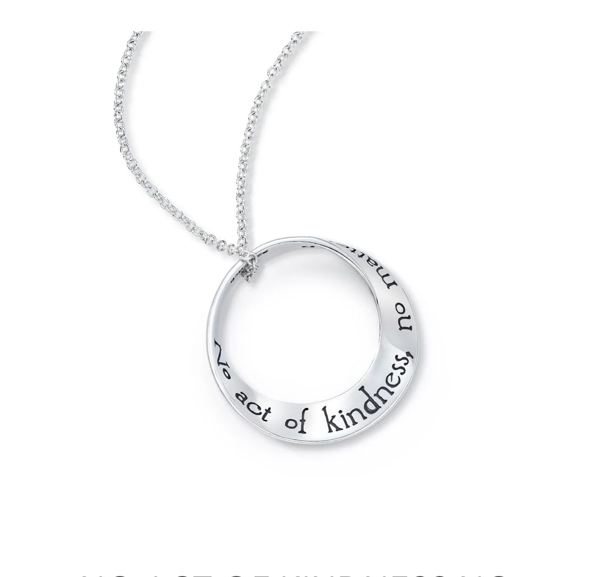 No Act of Kindness Aesop Mobius Necklace