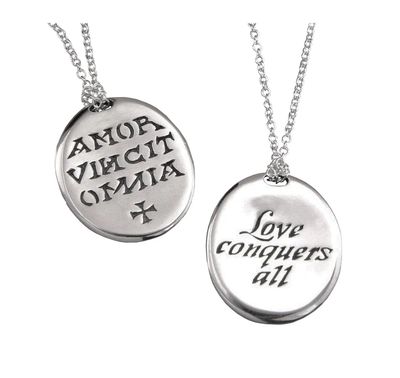 Amor Vincit Omnia Love Conquers All Necklace