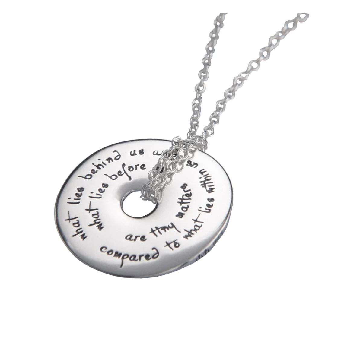 Emerson What Lies Within Us Disc Necklace