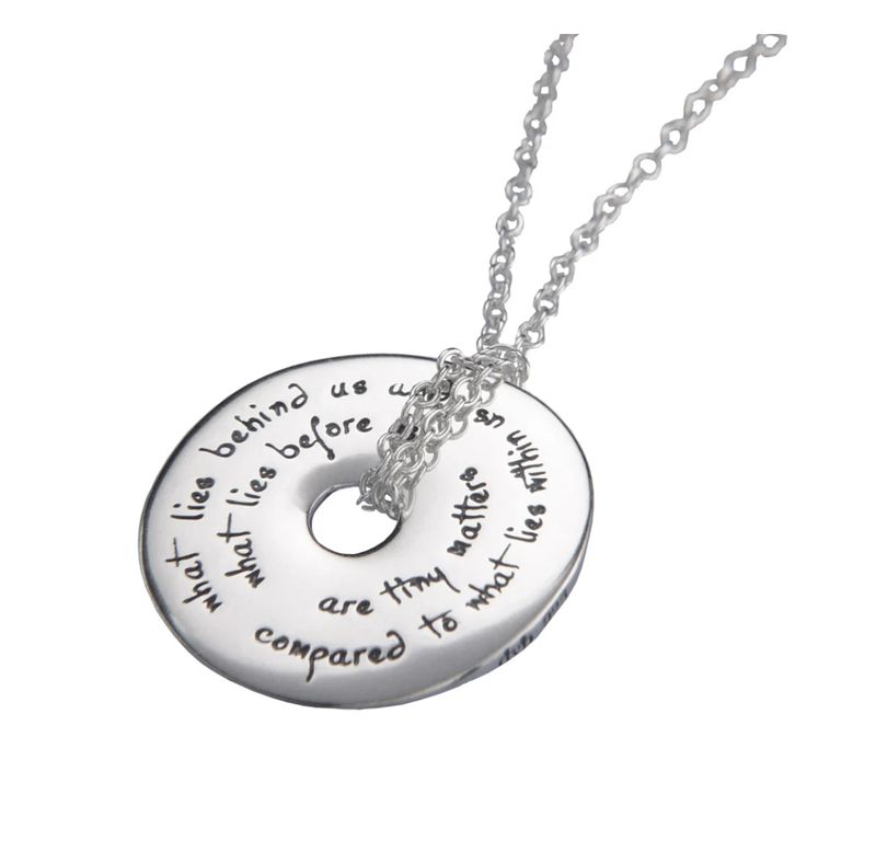 Emerson What Lies Within Us Disc Necklace