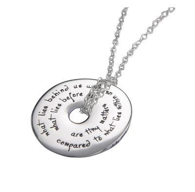 Emerson What Lies Within Us Disc Necklace