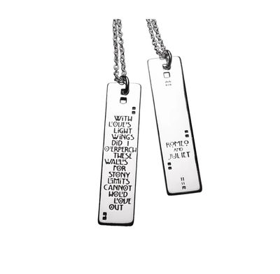 Romeo &amp; Juliet With Love’s Light Wings Necklace