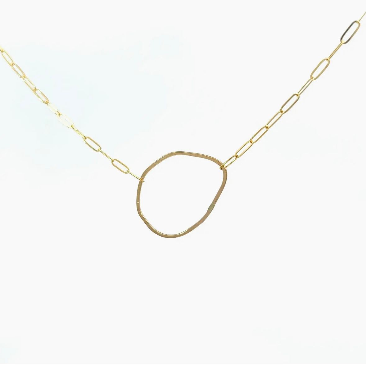 Organic Circle Chain Necklace
