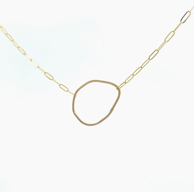 Organic Circle Chain Necklace