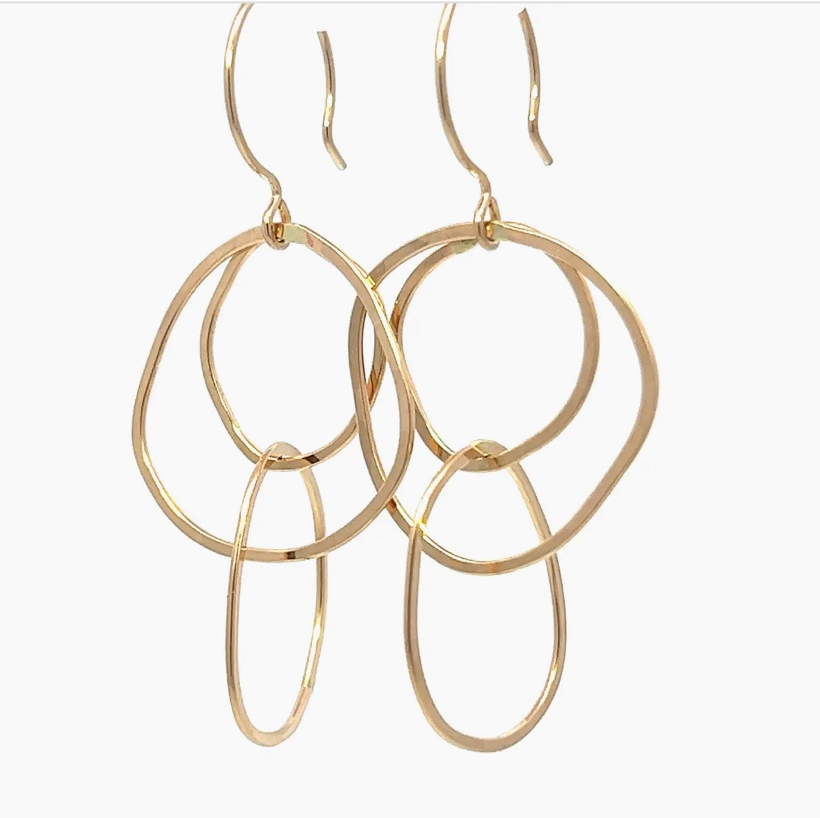 Organic Triple Hoop Earrings