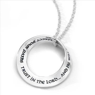 Trust in the Lord Mobius Necklace