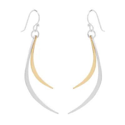 SS/GF Small Dangle Swoop Earring
