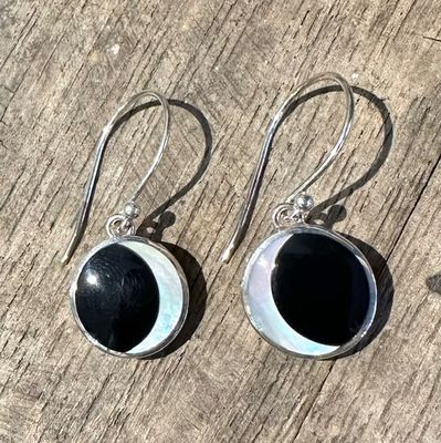 Phases of Moon or Eclipse Earrings
