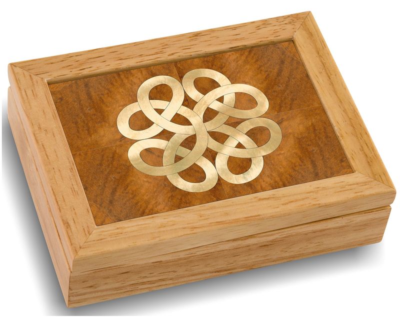 Inlay 4x5x1 Wood Jewelry Box