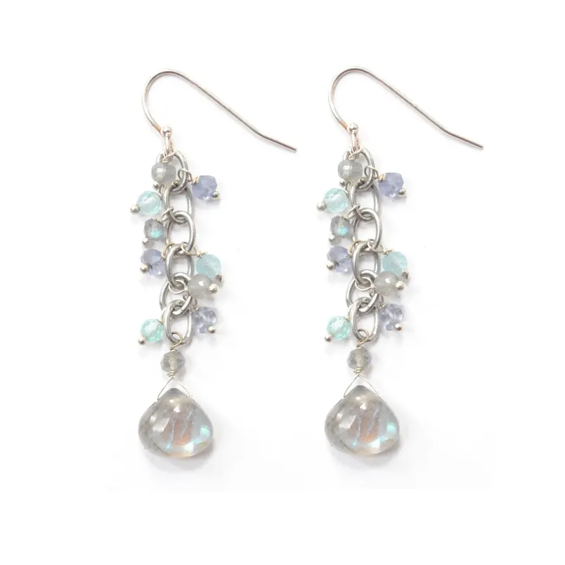 Raindrop Earrings Labradorite/Silver