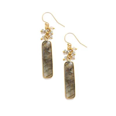 Long Power Stone Earrings