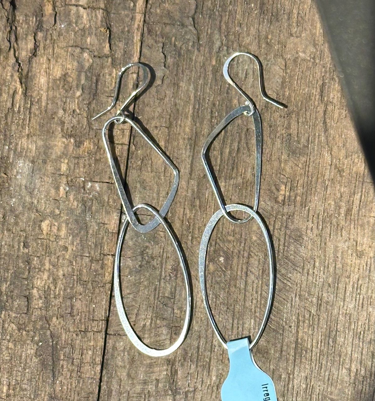 Silver Irregular Shapes Earrings