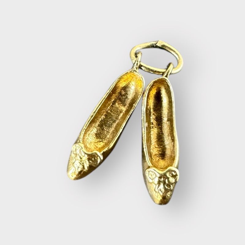 14k Ballet Slippers Charm